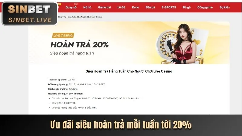 Hoàn trả không giới hạn Slot Game