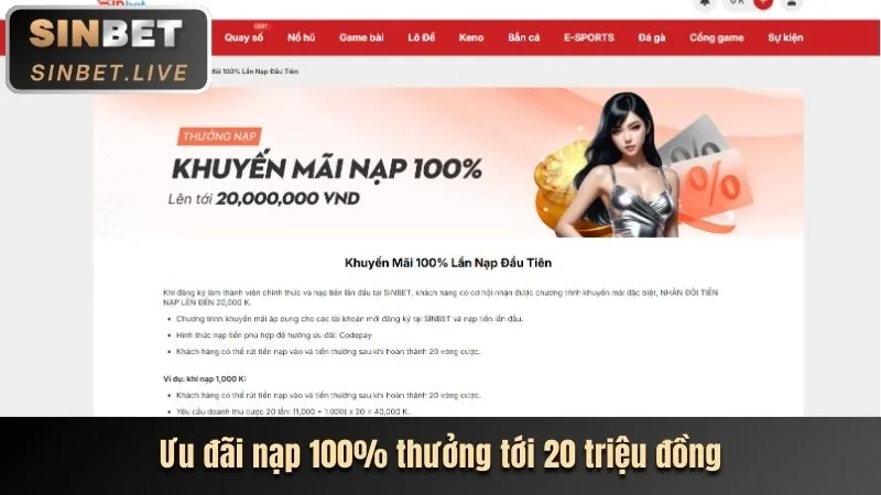 Khuyến mãi chào mừng cho Slot Game